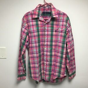 Ralph Lauren polo men’s plaid button down